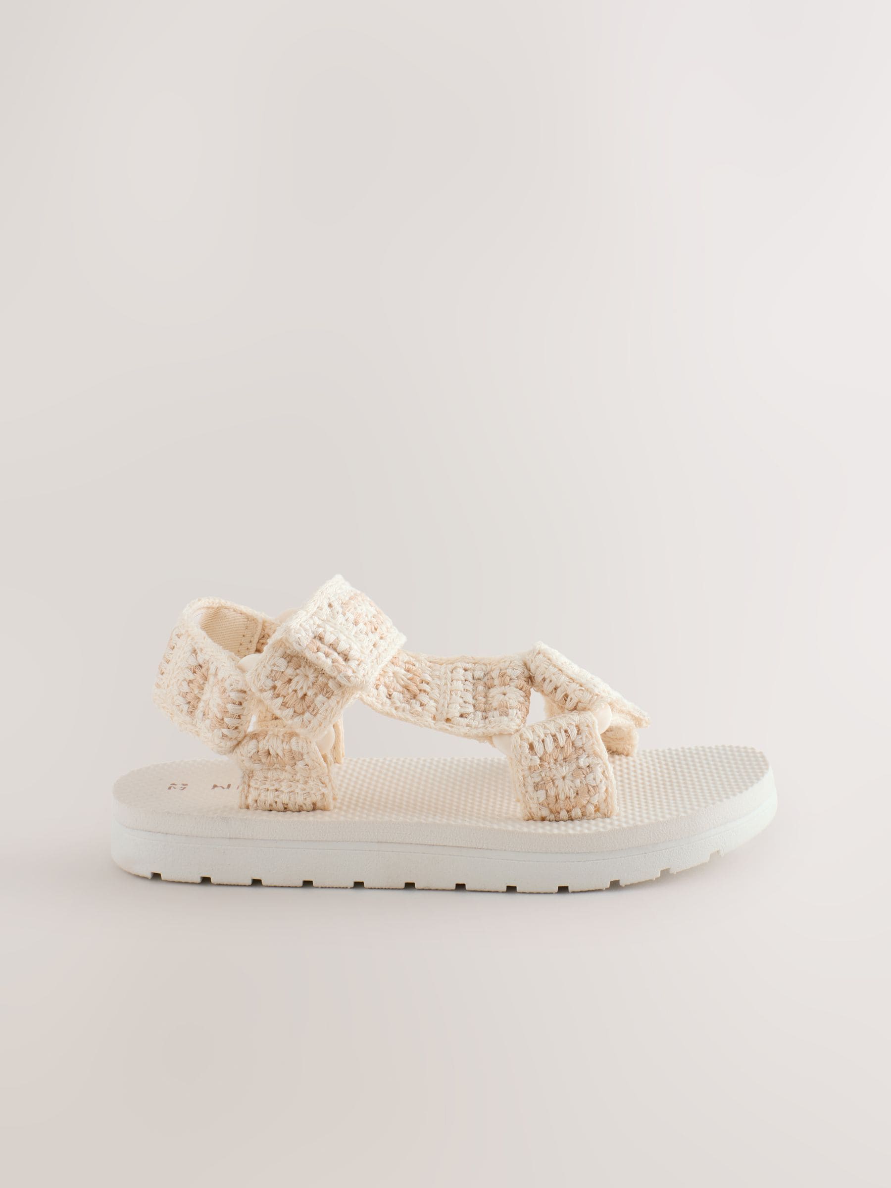 Neutral Crochet Trekker Sandals image 2