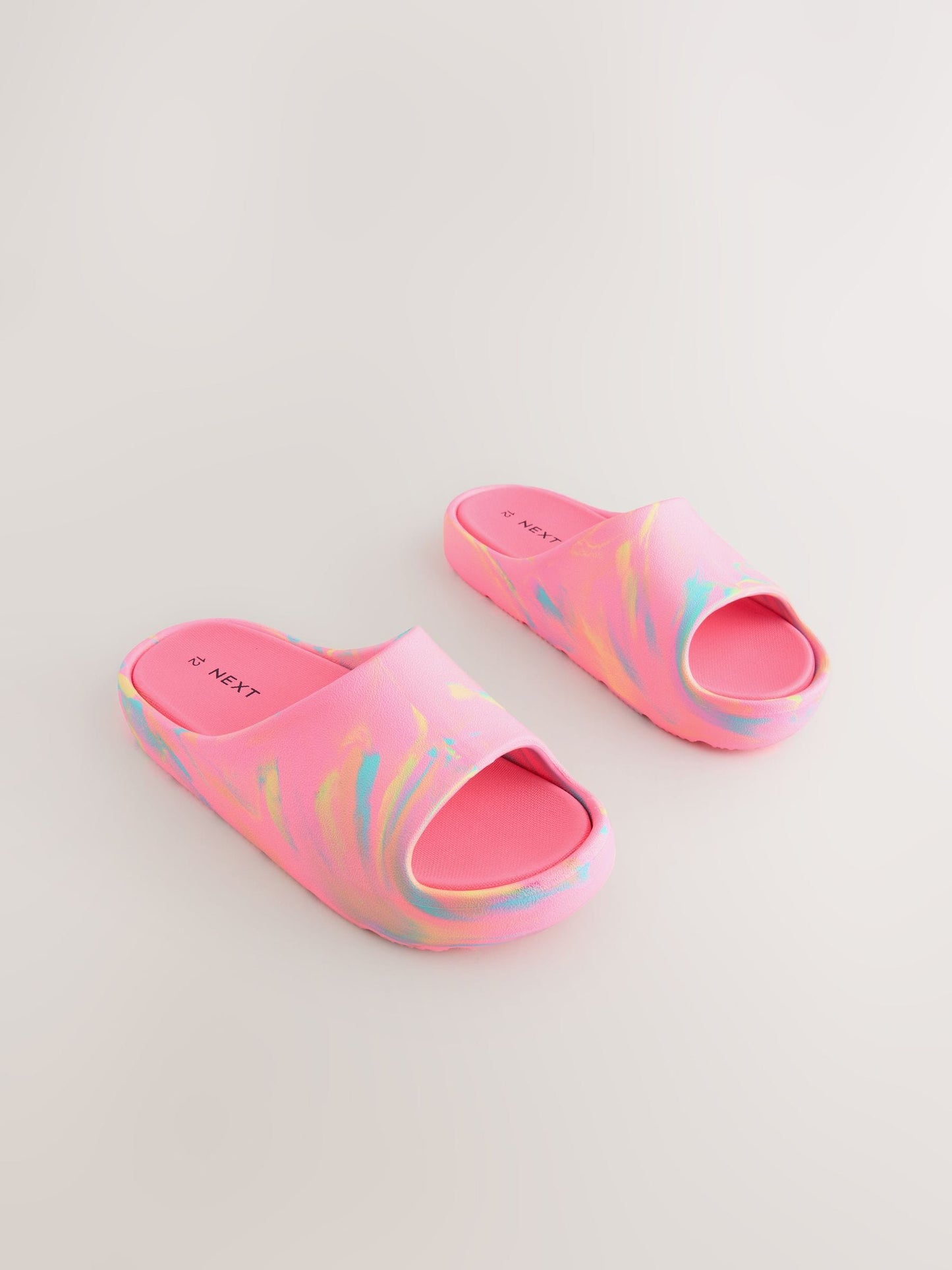 Pink Marble Comfort Sliders image 1