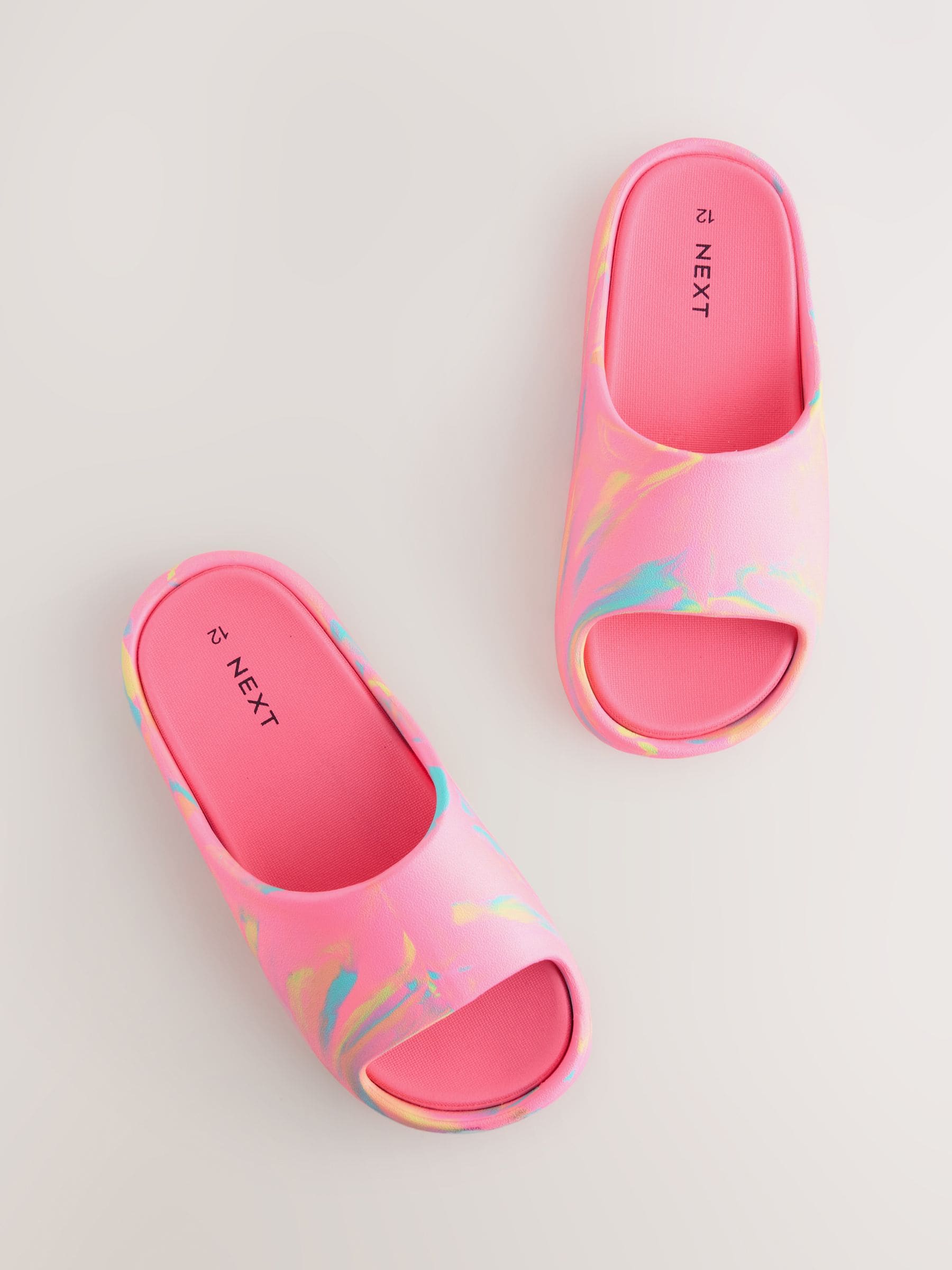 Pink Marble Comfort Sliders image 3