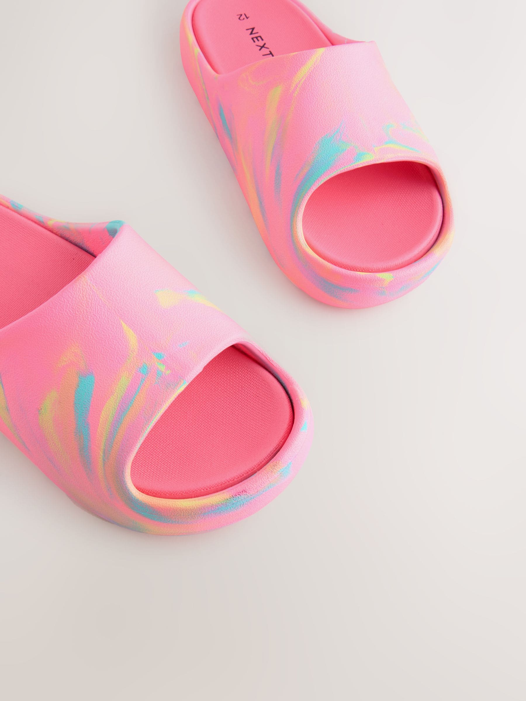 Pink Marble Comfort Sliders image 5
