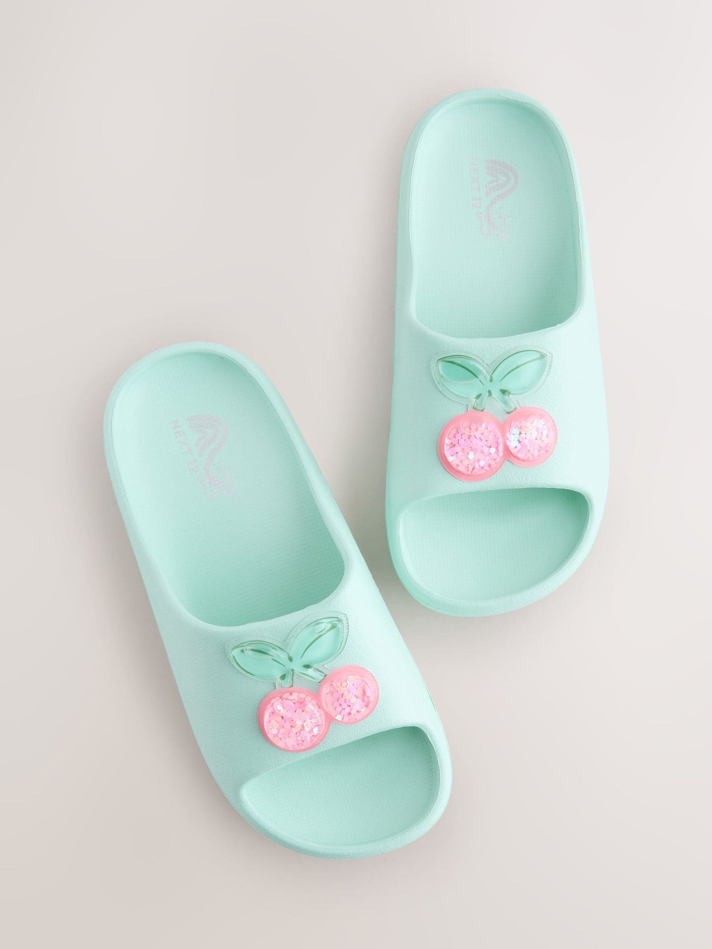 Turquoise Blue Glitter Cherry Sliders image 3