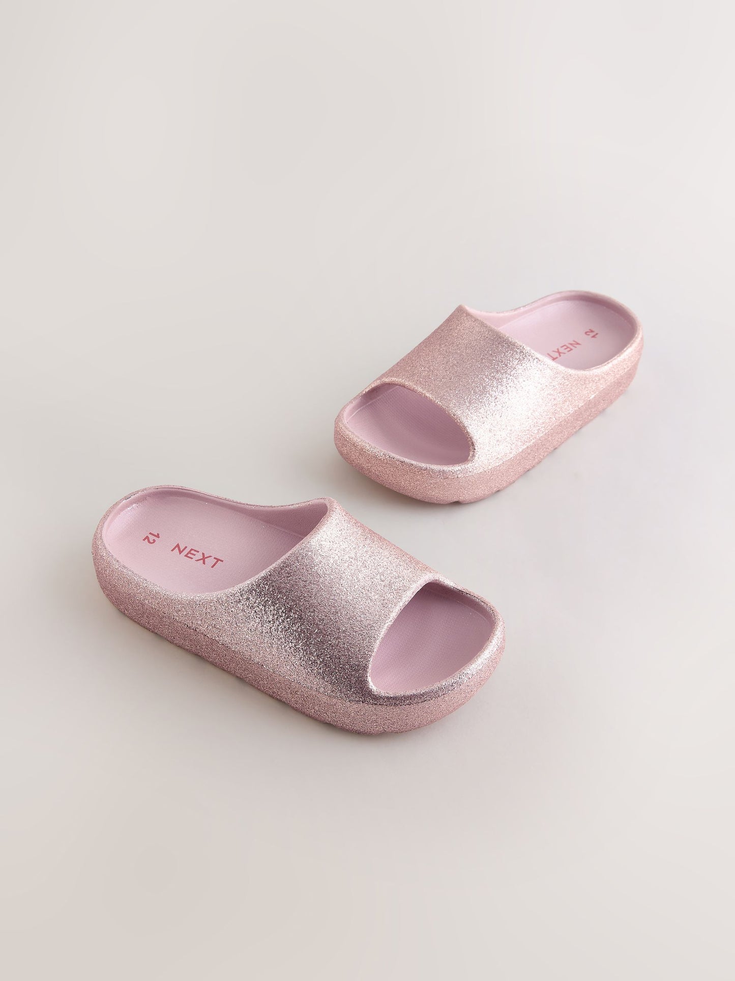 Rose Gold Glitter Sliders image 1