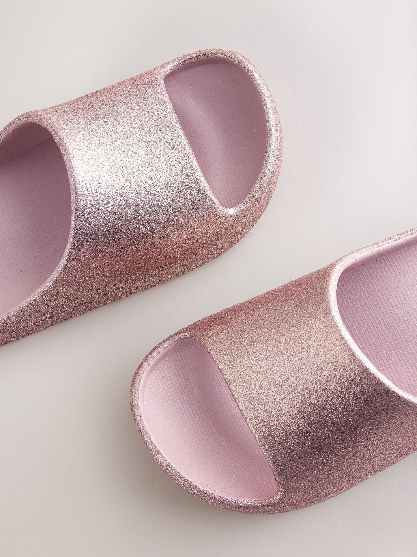 Rose Gold Glitter Sliders image 3