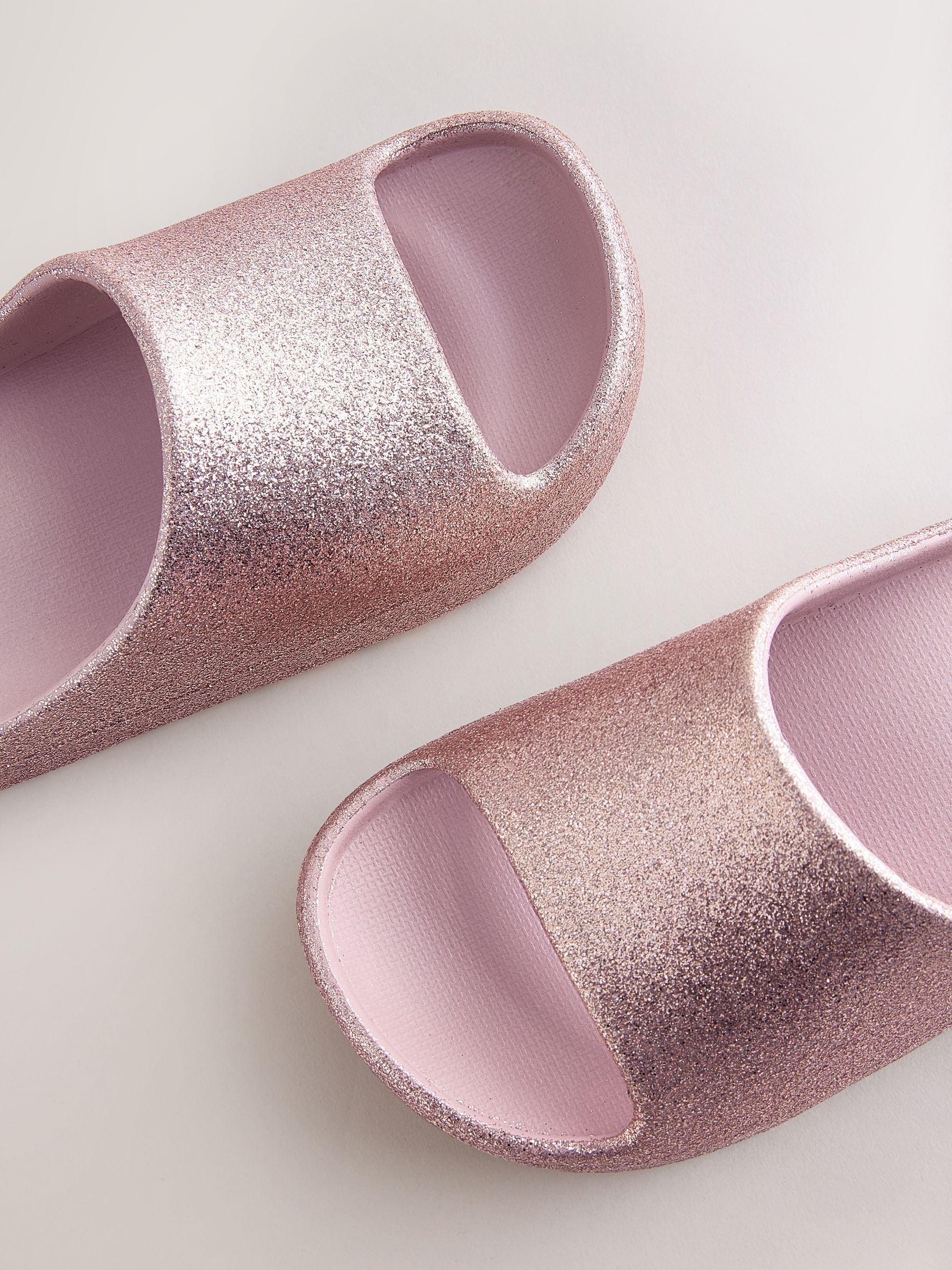 Rose Gold Glitter Sliders image 3