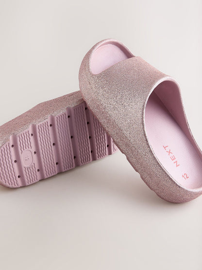 Rose Gold Glitter Sliders image 4