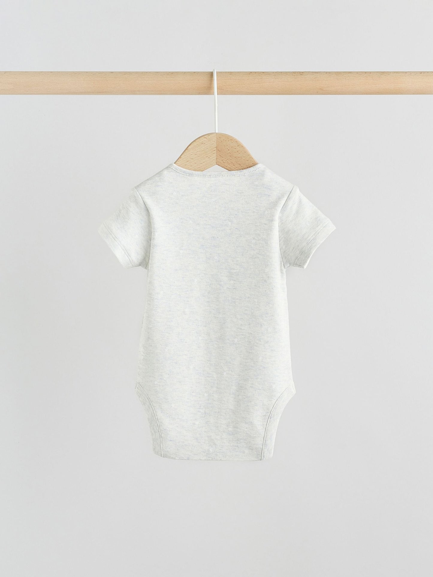 Grey Elephant Short Sleeve Baby Bodysuits 5 Pack image 5