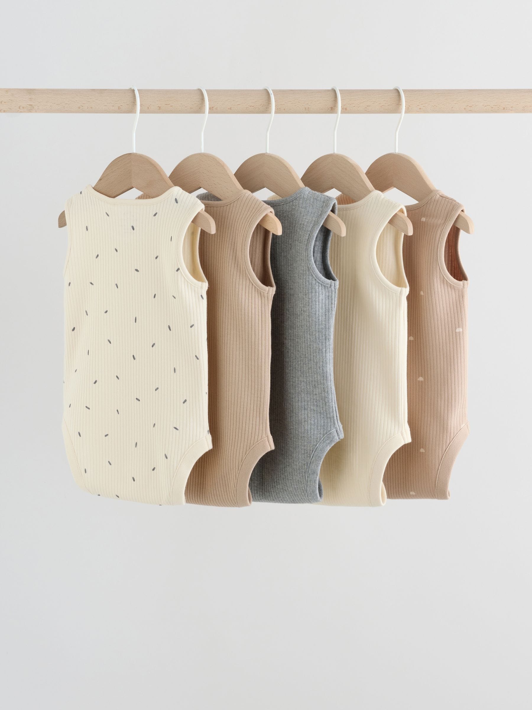 Neutral Baby Bodysuits 5 Pack image 1