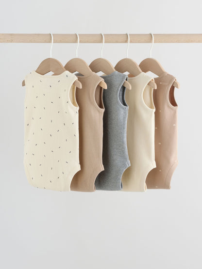 Neutral Baby Bodysuits 5 Pack image 1