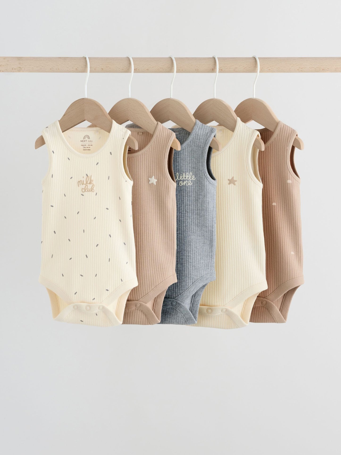 Neutral Baby Bodysuits 5 Pack image 1