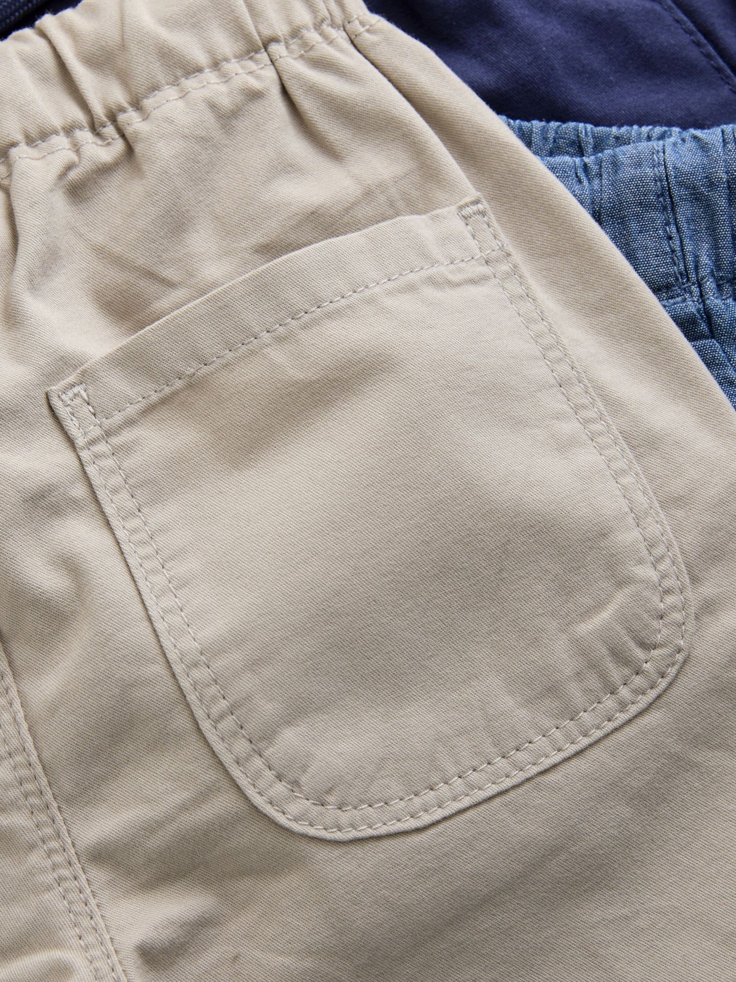Dsiney Kidz - Navy/Stone/Chambray Blue Pull On Shorts 3 Pack (3mths-7yrs) image 6