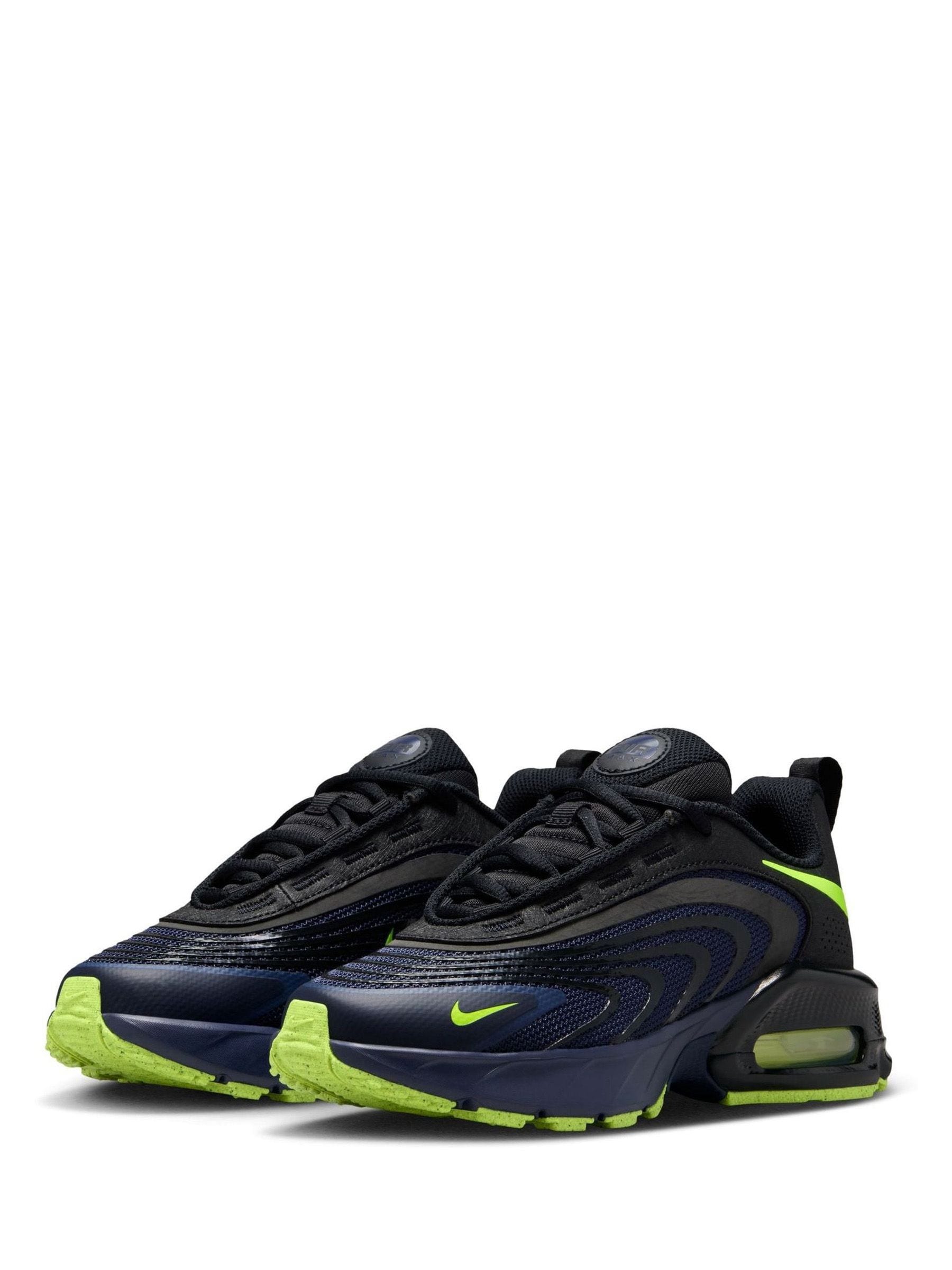 Nike Black/Blue Youth Air Max Fire Trainers image 3