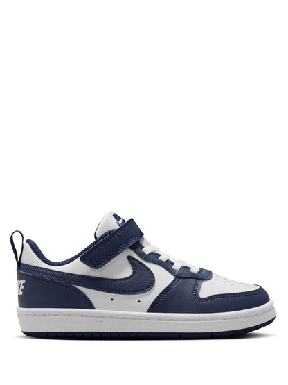 Nike Navy Blue/White Junior Court Borough Low Recraft Trainers image 1