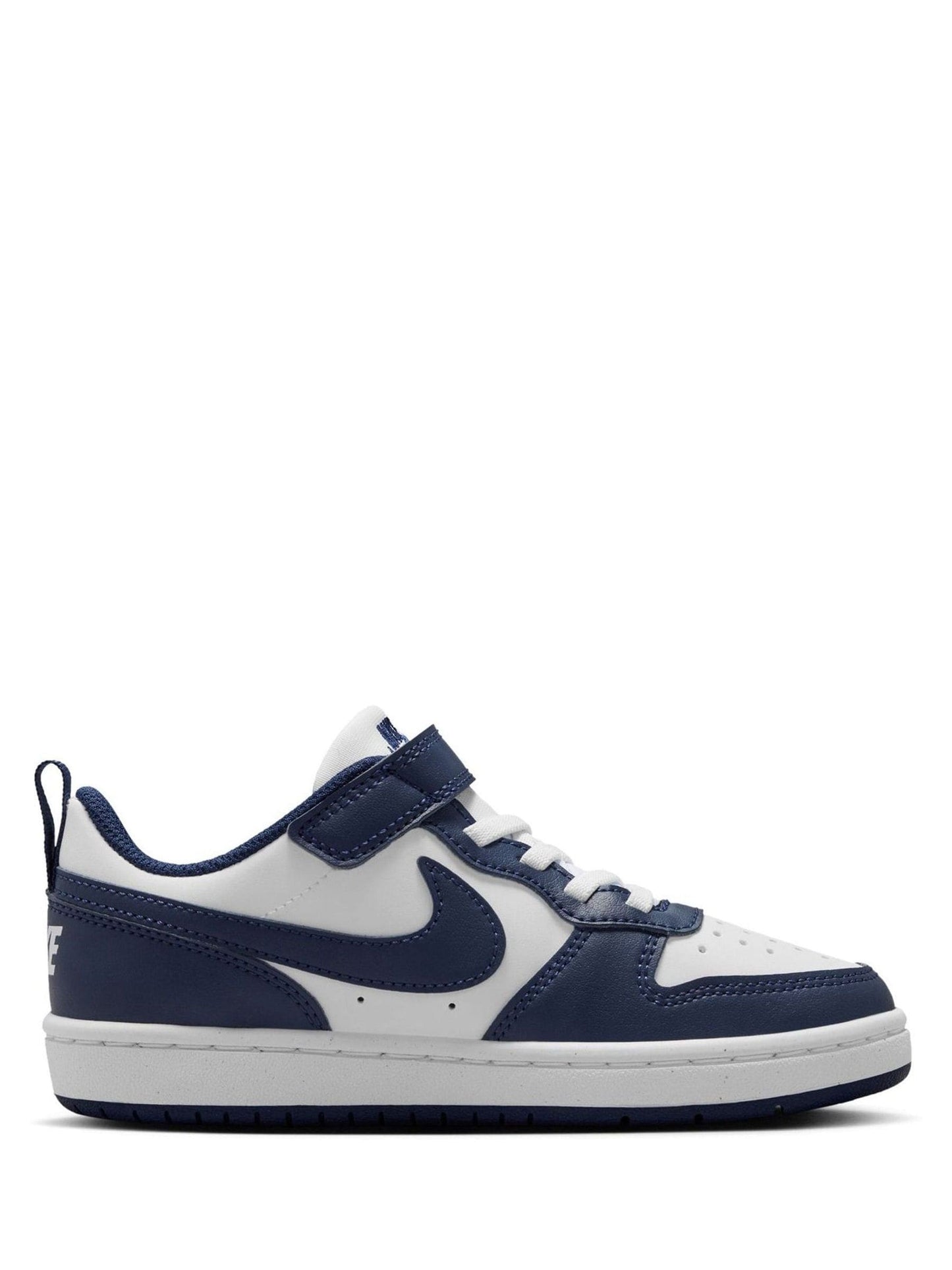 Nike Navy Blue/White Junior Court Borough Low Recraft Trainers image 2