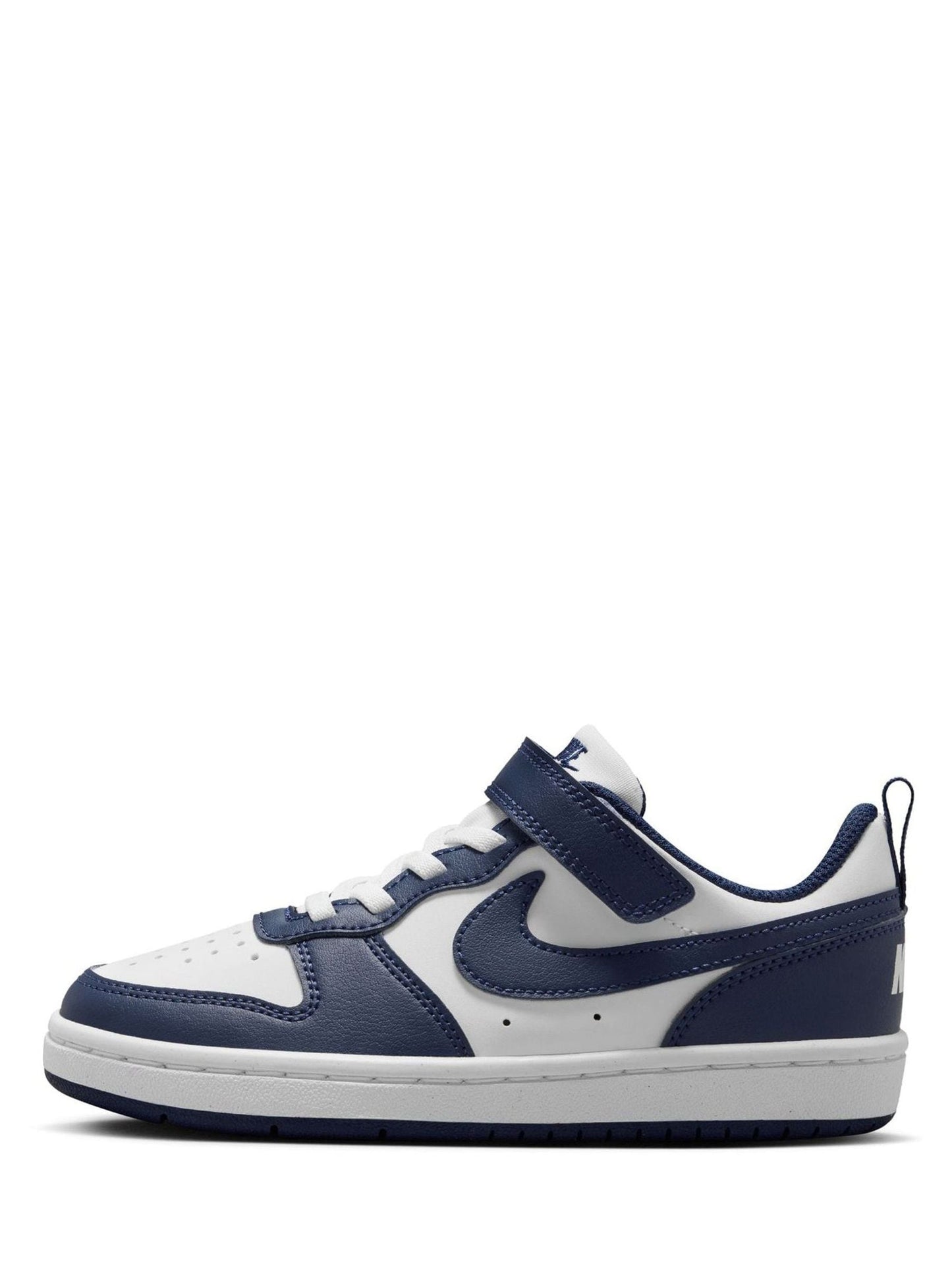 Nike Navy Blue/White Junior Court Borough Low Recraft Trainers image 3