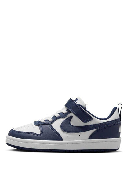 Nike Navy Blue/White Junior Court Borough Low Recraft Trainers image 3