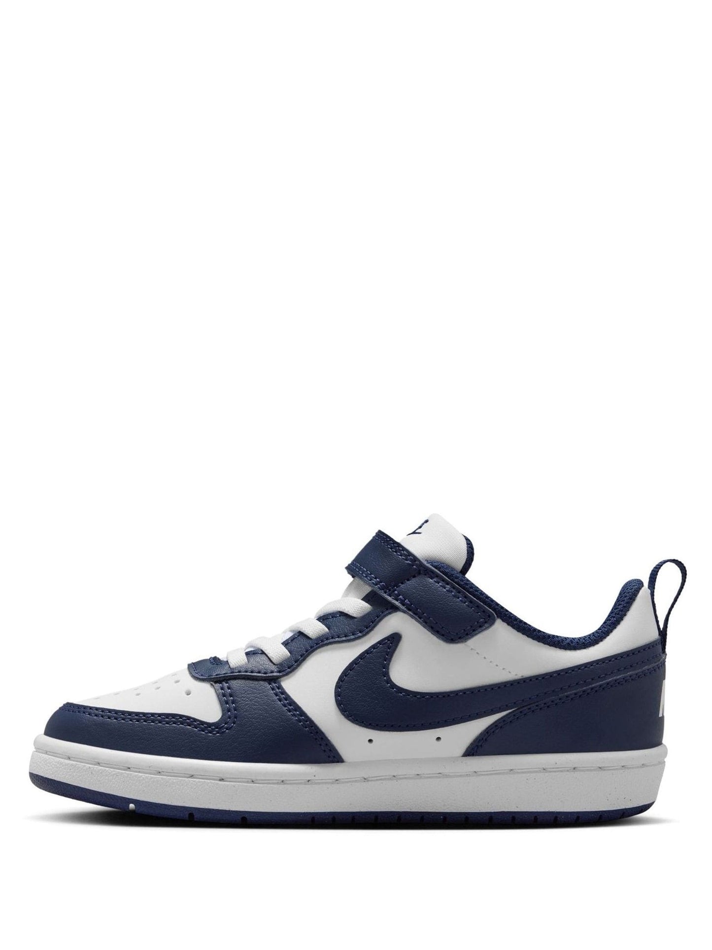 Nike Navy Blue/White Junior Court Borough Low Recraft Trainers image 4
