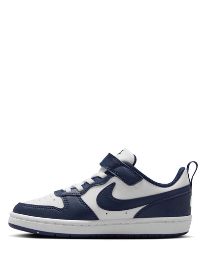 Nike Navy Blue/White Junior Court Borough Low Recraft Trainers image 4