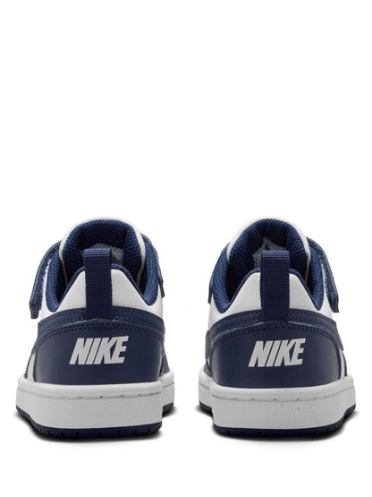 Nike Navy Blue/White Junior Court Borough Low Recraft Trainers image 6