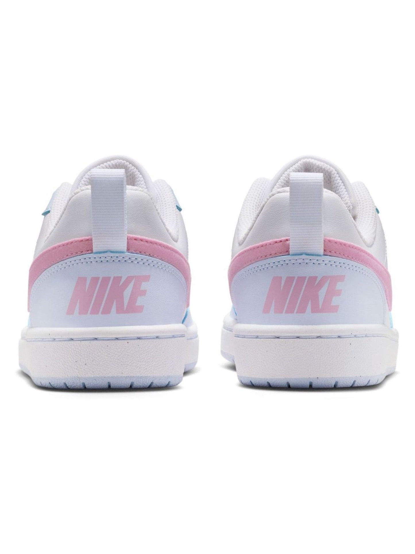 Nike White/Pink Grey Youth Court Borough Low Recraft Trainers image 6
