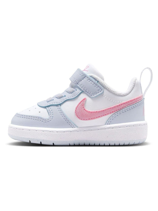 Nike White/Pink Grey Infant Court Borough Low Recraft Trainers image 1