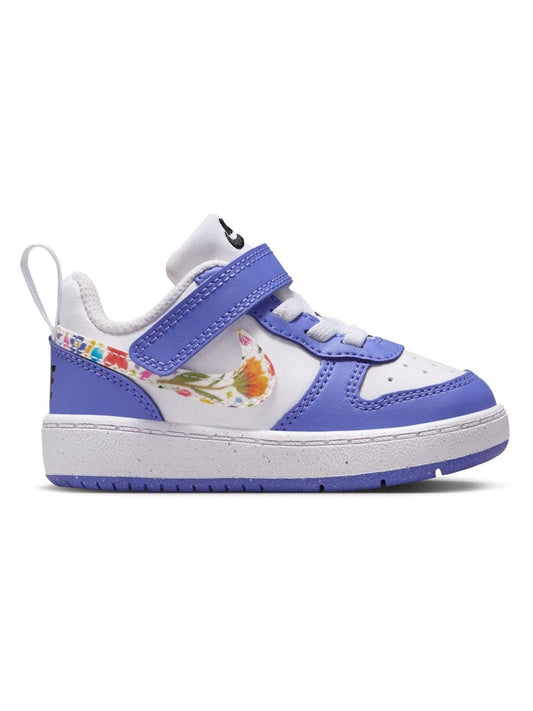 Nike Purple/White Floral Print Infant Court Borough Low Recraft Trainers image 1