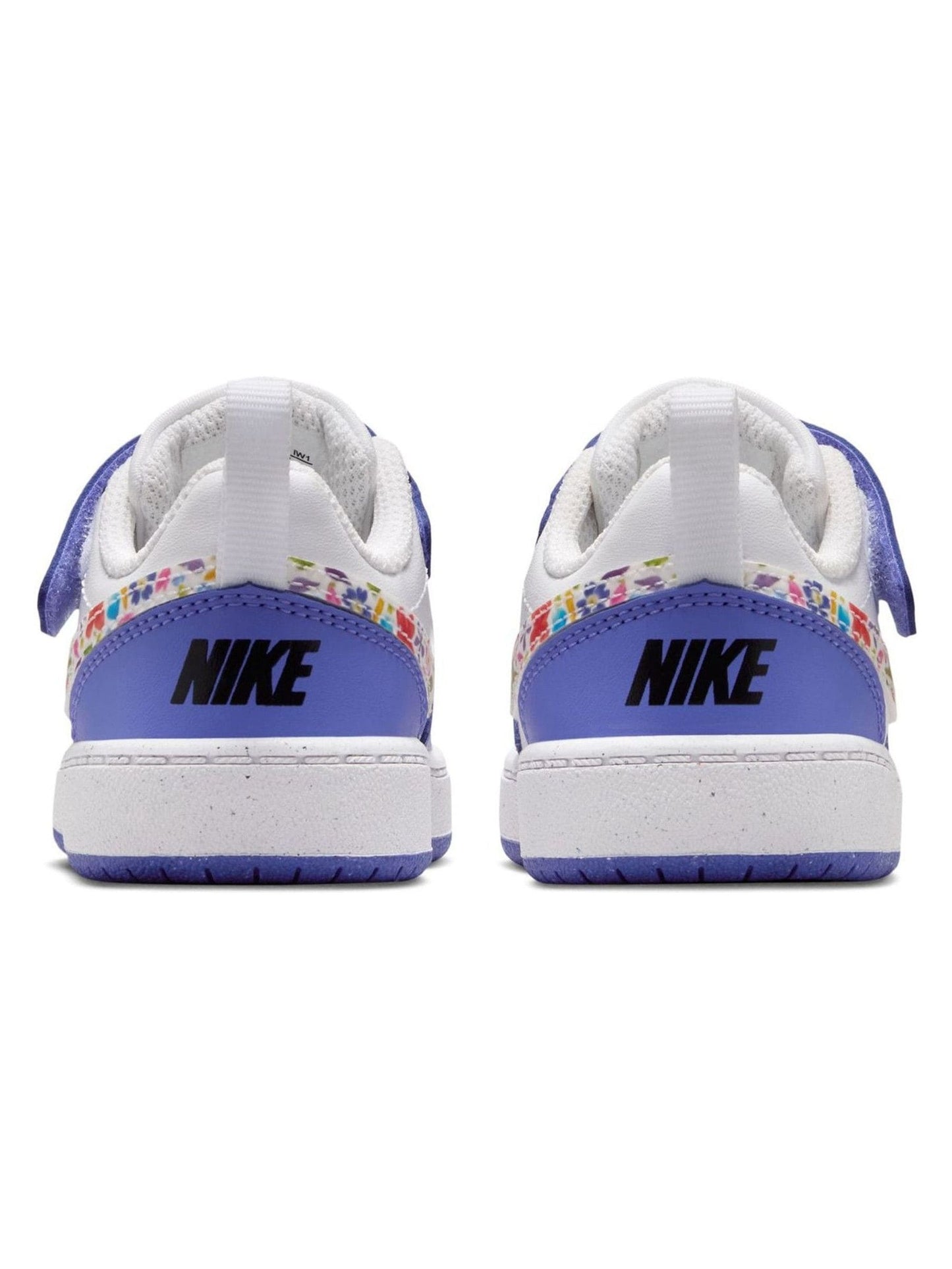 Nike Purple/White Floral Print Infant Court Borough Low Recraft Trainers image 6