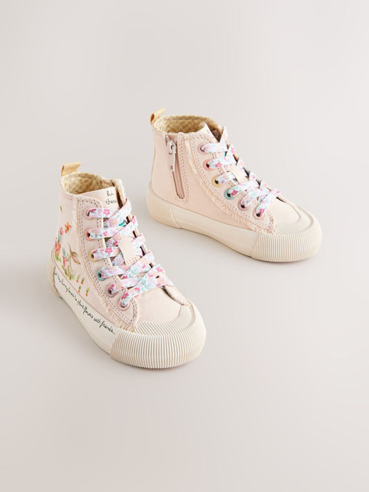 Pink Character Standard Fit (F) High Top Trainers image 1