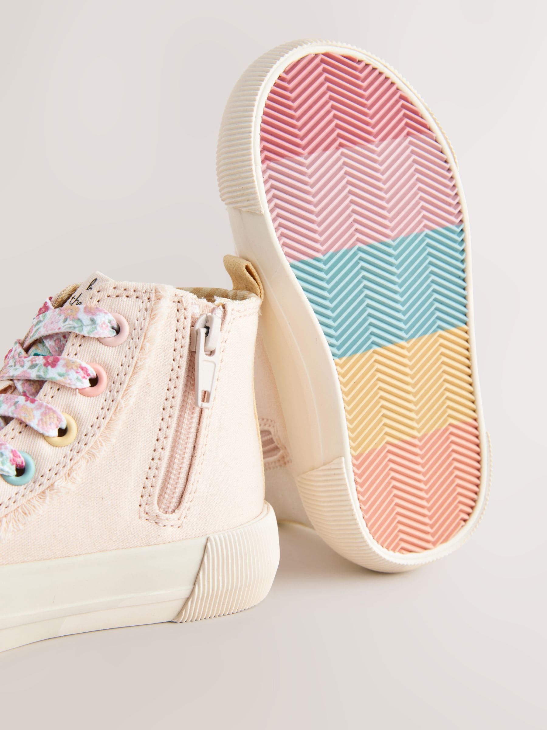 Pink Character Standard Fit (F) High Top Trainers image 7