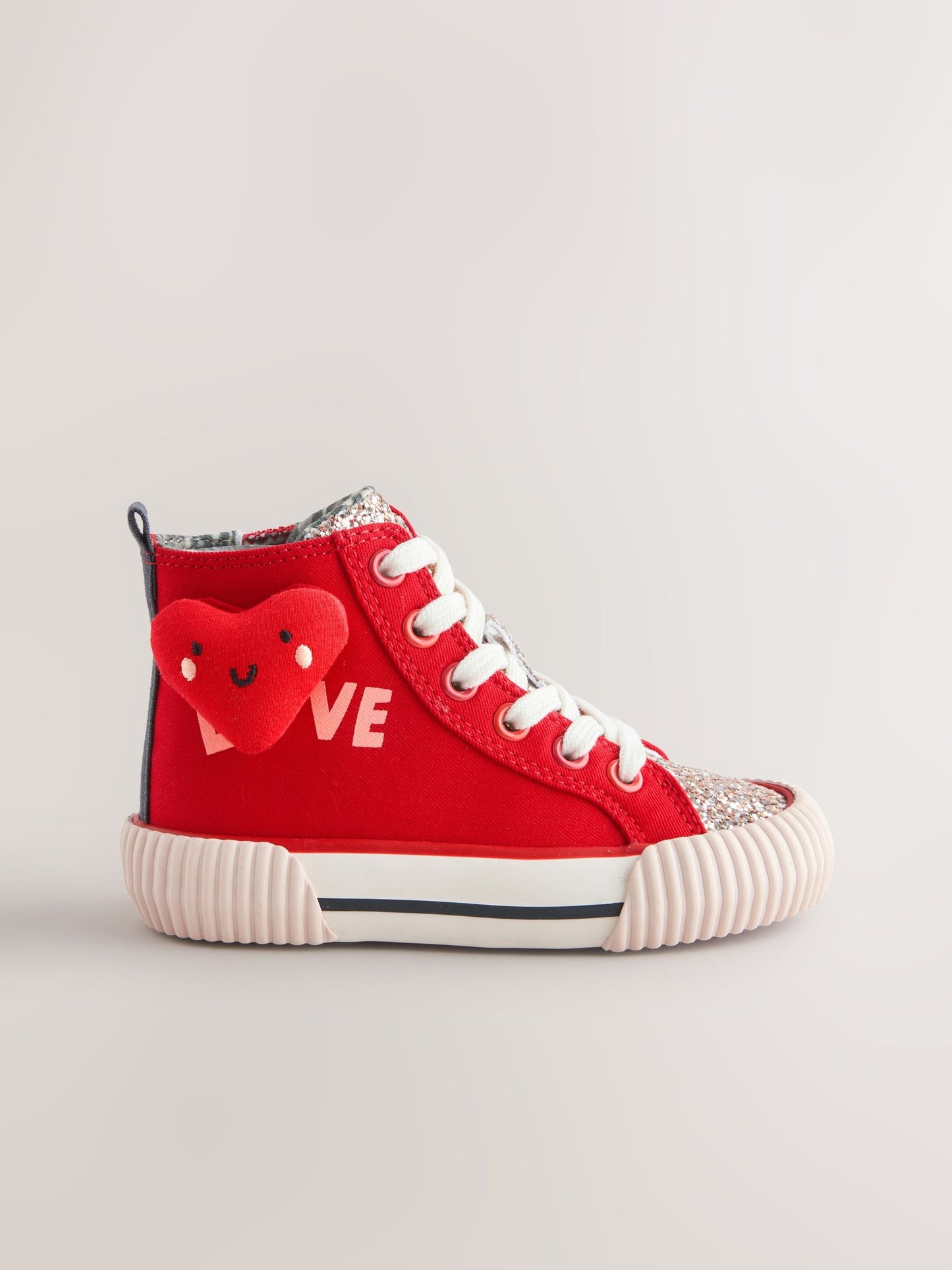 Red Heart Standard Fit (F) High Top Trainers image 4