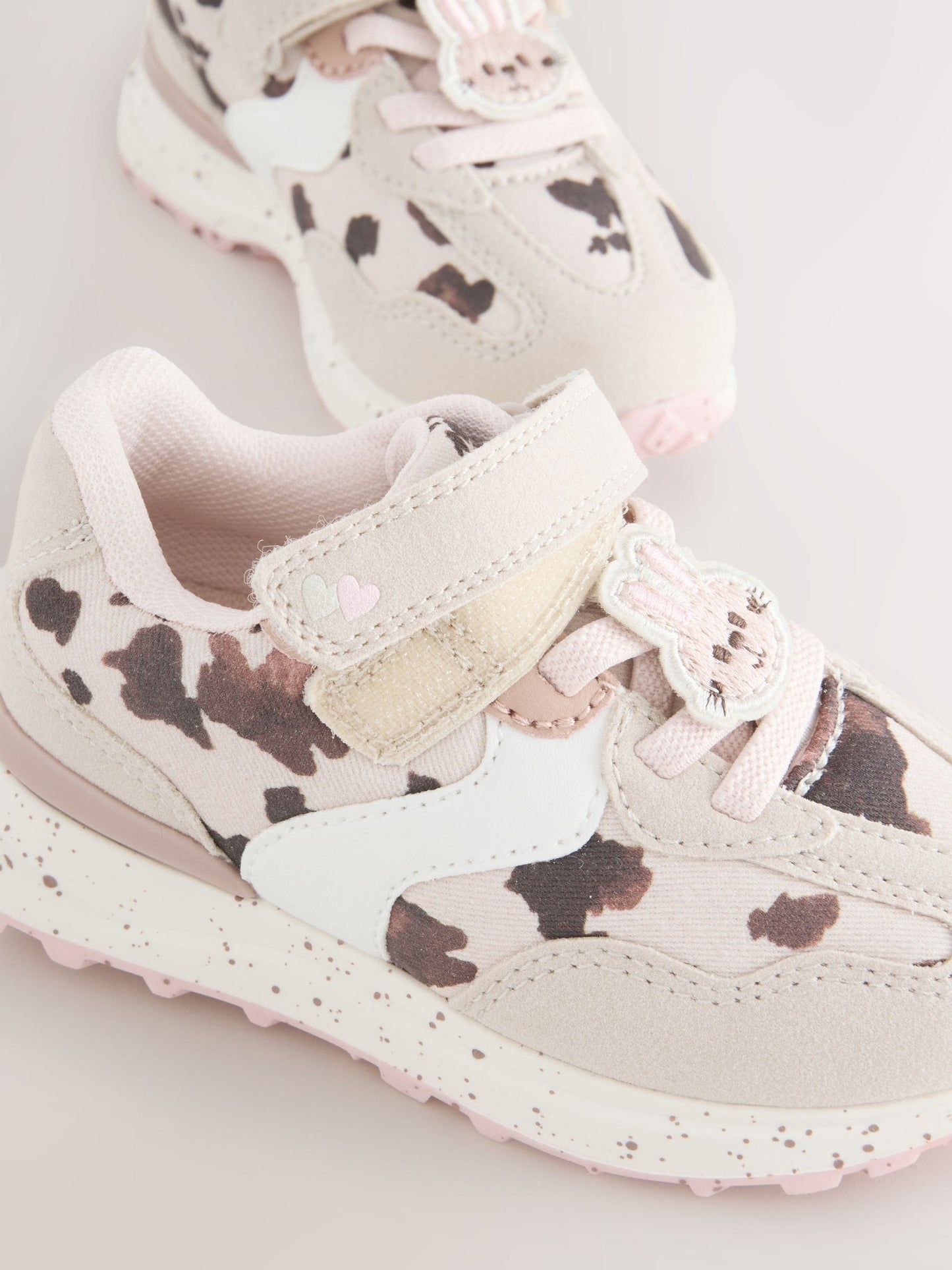 Neutral Animal Elastic Lace Touch Fastening Trainers image 3