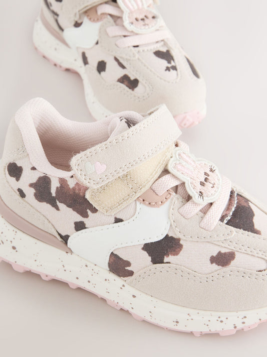 Neutral Animal Elastic Lace Touch Fastening Trainers image 2