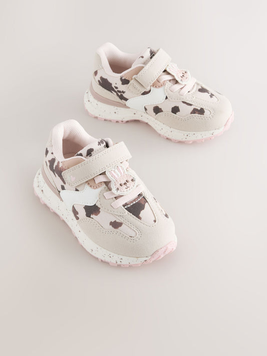 Neutral Animal Elastic Lace Touch Fastening Trainers image 1
