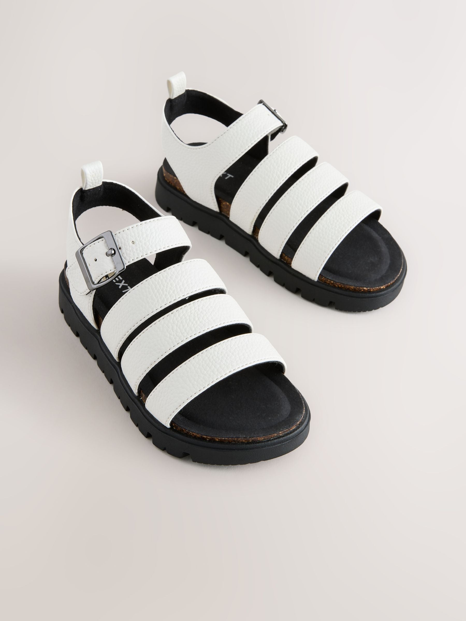 Bone White Chunky Sandals image 1
