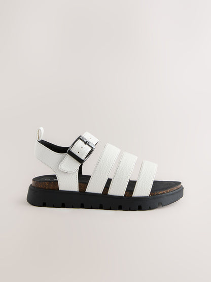 Bone White Chunky Sandals image 2