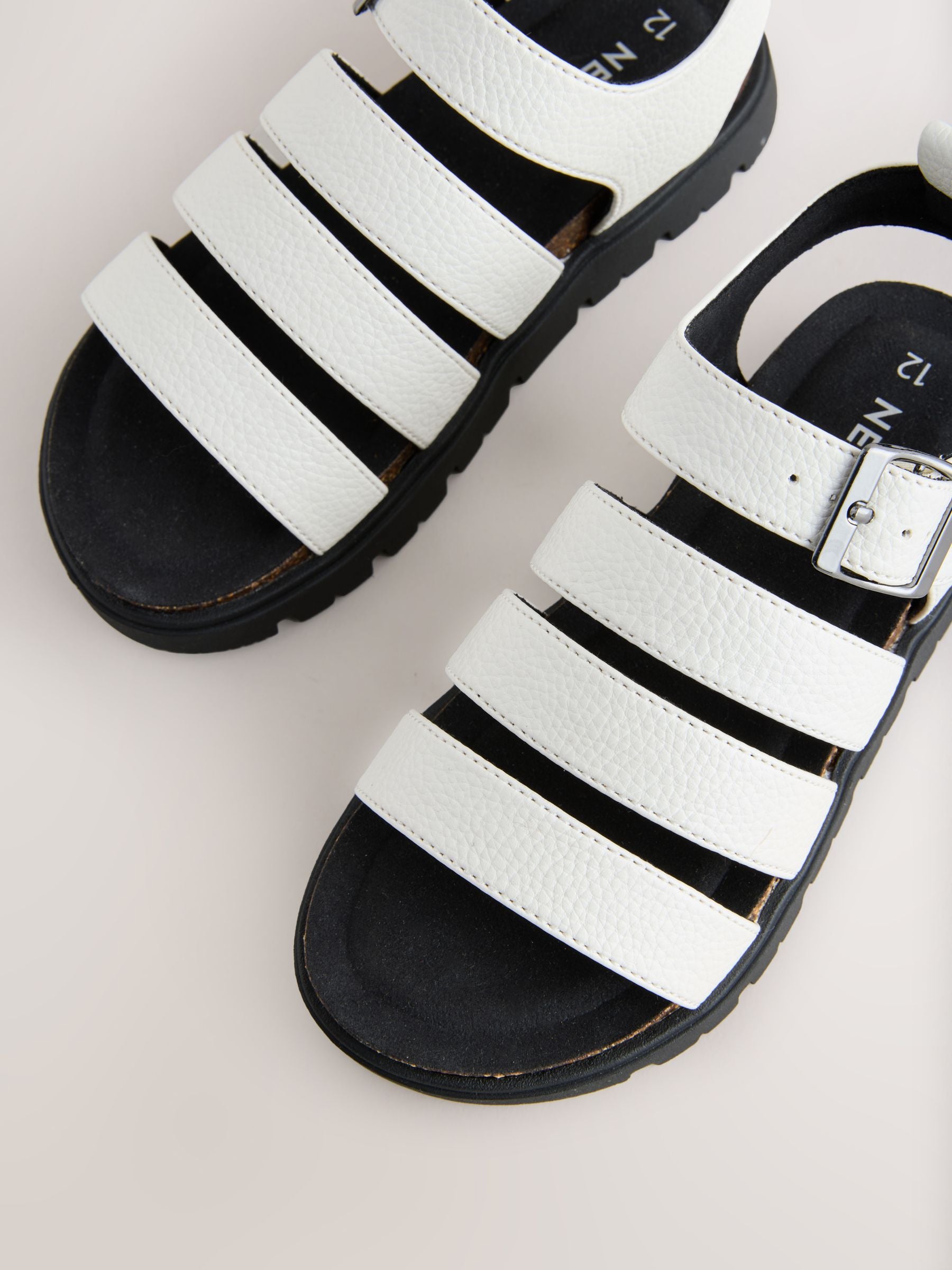 Bone White Chunky Sandals image 4