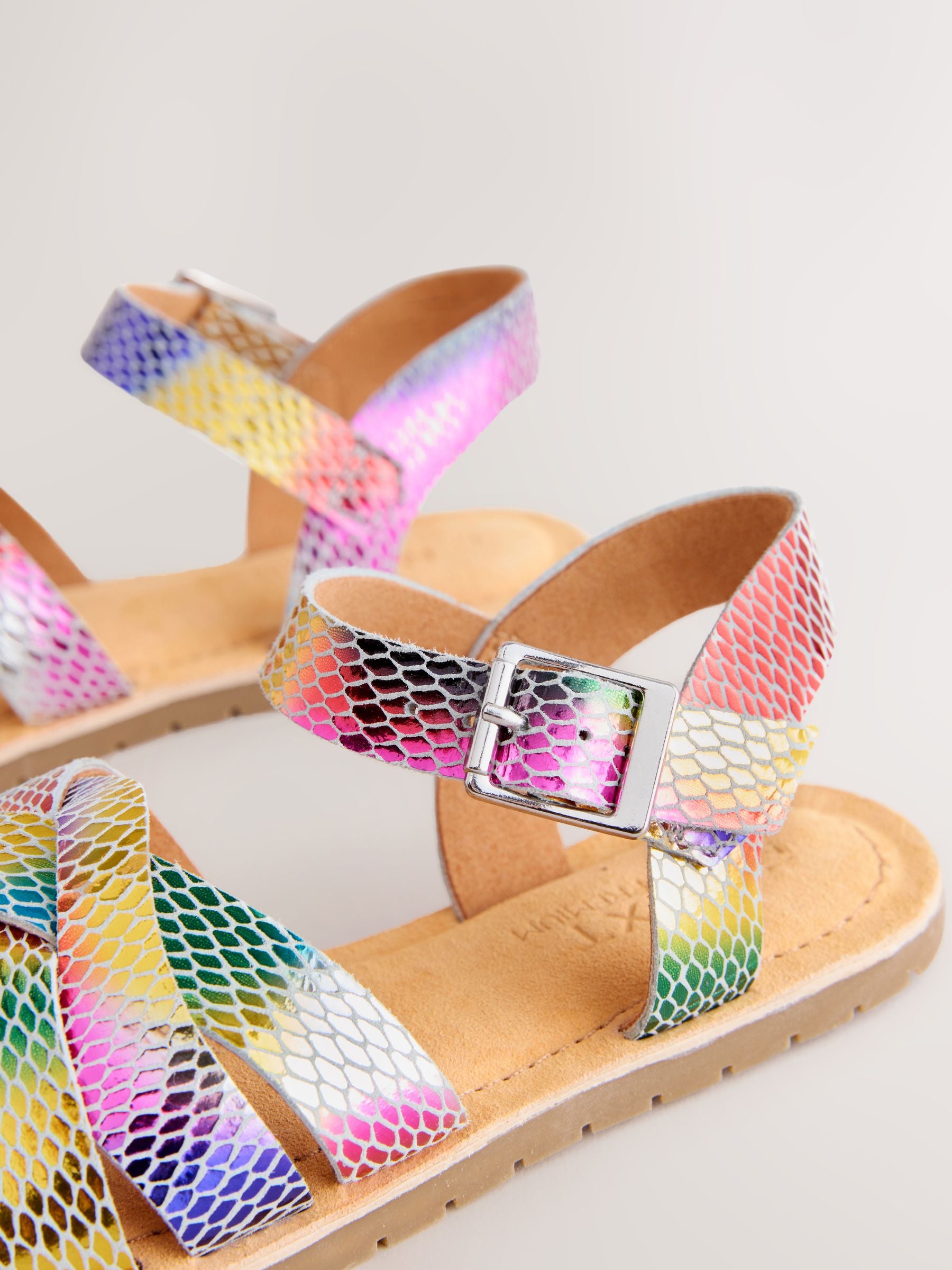 Rainbow Standard Fit (F) Leather Woven Sandals image 5