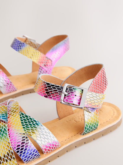 Rainbow Standard Fit (F) Leather Woven Sandals image 5
