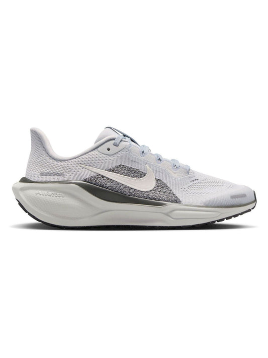 Nike White Grey Youth Air Zoom Pegasus 41 Running Trainers image 1