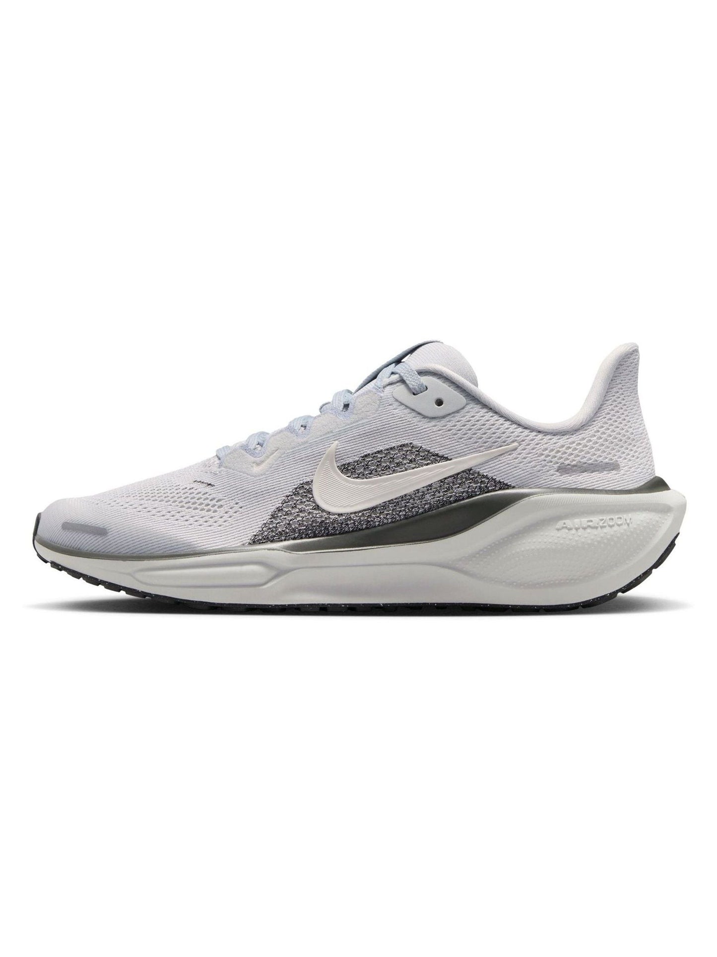 Nike White Grey Youth Air Zoom Pegasus 41 Running Trainers image 2