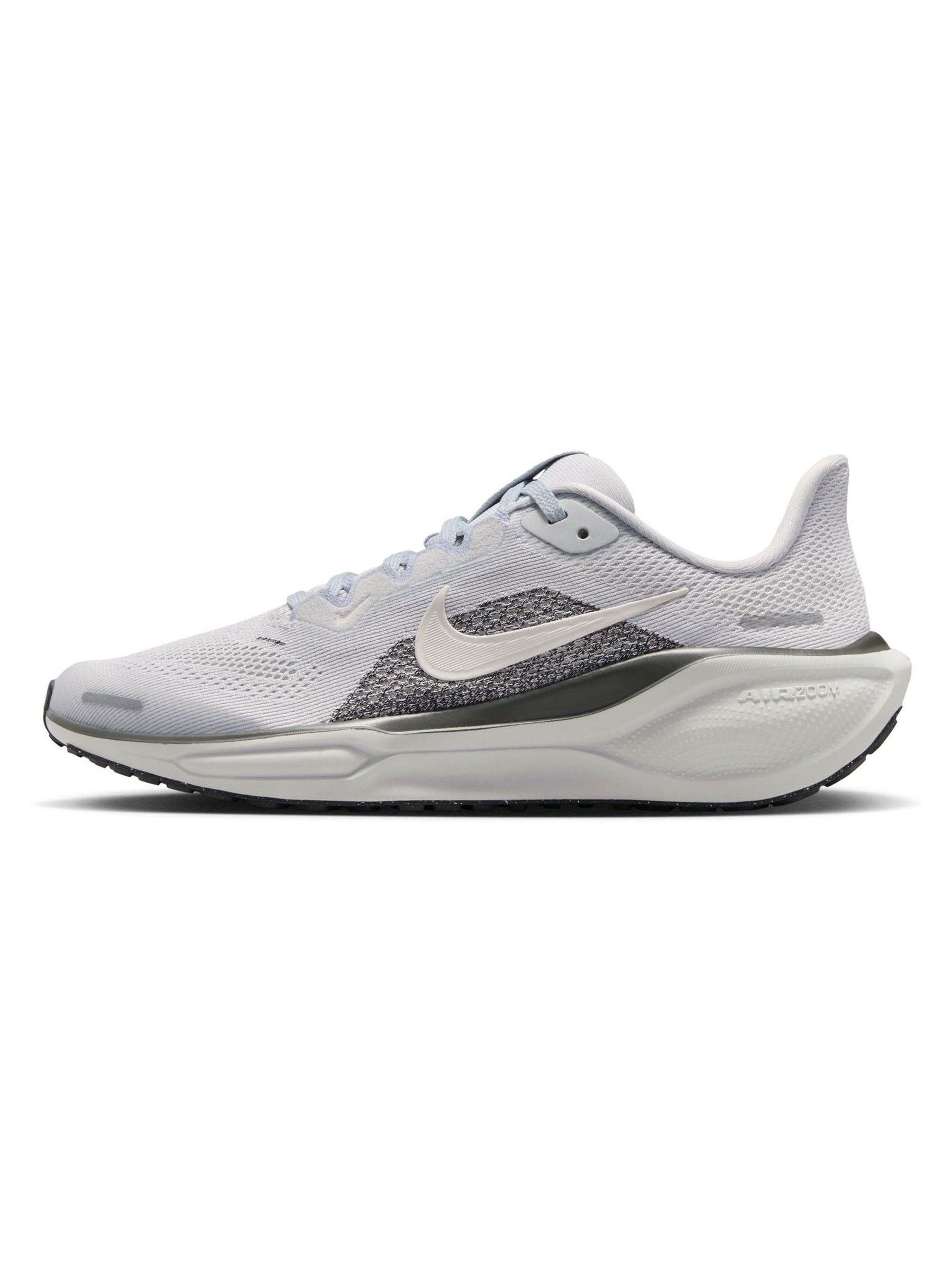 Nike White Grey Youth Air Zoom Pegasus 41 Running Trainers image 2