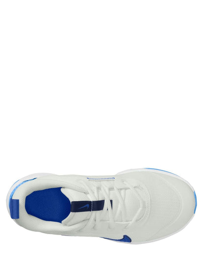 Nike White/Blue Youth Omni Court Trainers image 3