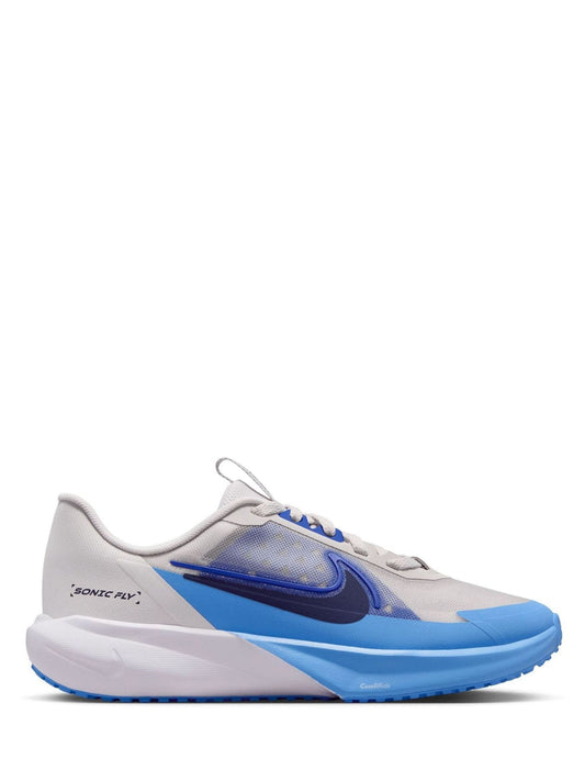 Nike Grey/Blue Youth Sonic Fly Running Trainers image 1