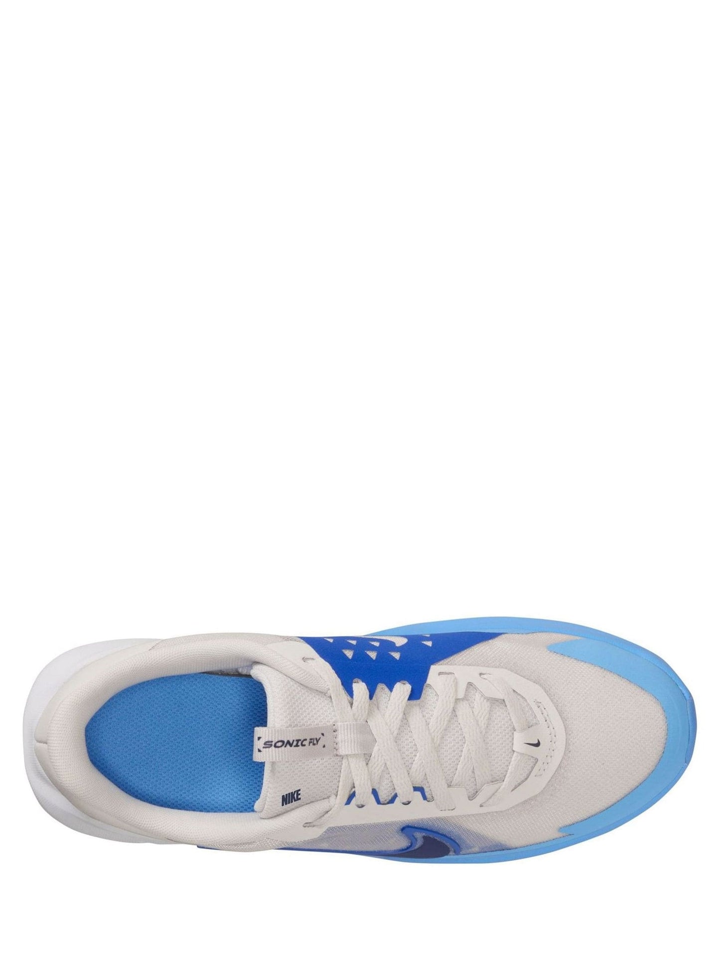 Nike Grey/Blue Youth Sonic Fly Running Trainers image 4