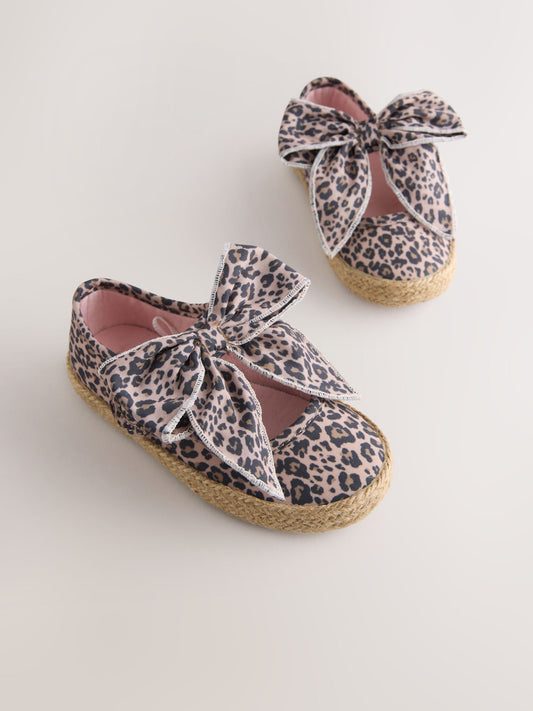 Animal Bow Espadrille Shoes image 1
