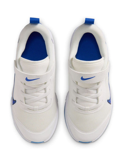 Nike White/Blue Junior Omni Court Trainers image 6