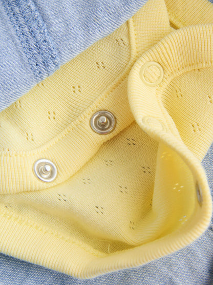 Denim Blue Daisy Dungaree and Bodysuit Baby 2 Piece Set (0mths-3yrs) image 7