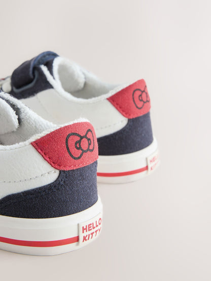 White/Black Hello Kitty Touch Fastening Elastic Lace Trainers image 4