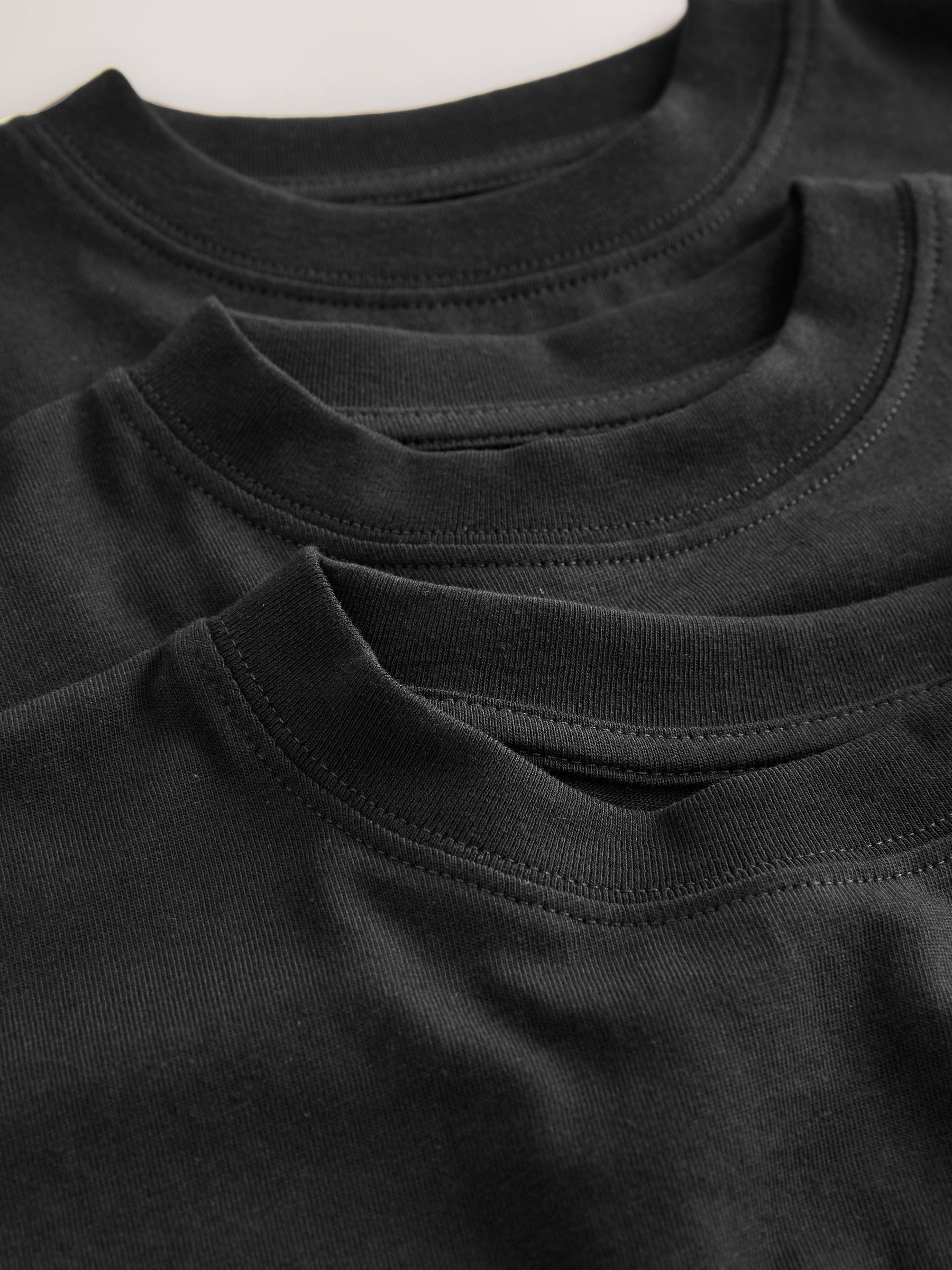 Dsiney Kidz - Black Relaxed Fit Short Sleeve T-Shirts 3 Pack (3-16yrs) image 7