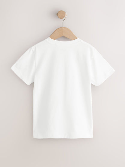 Dsiney Kidz - White Regular Fit Short Sleeve T-Shirts 3 Pack (3-16yrs) image 3