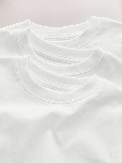 Dsiney Kidz - White Regular Fit Short Sleeve T-Shirts 3 Pack (3-16yrs) image 4